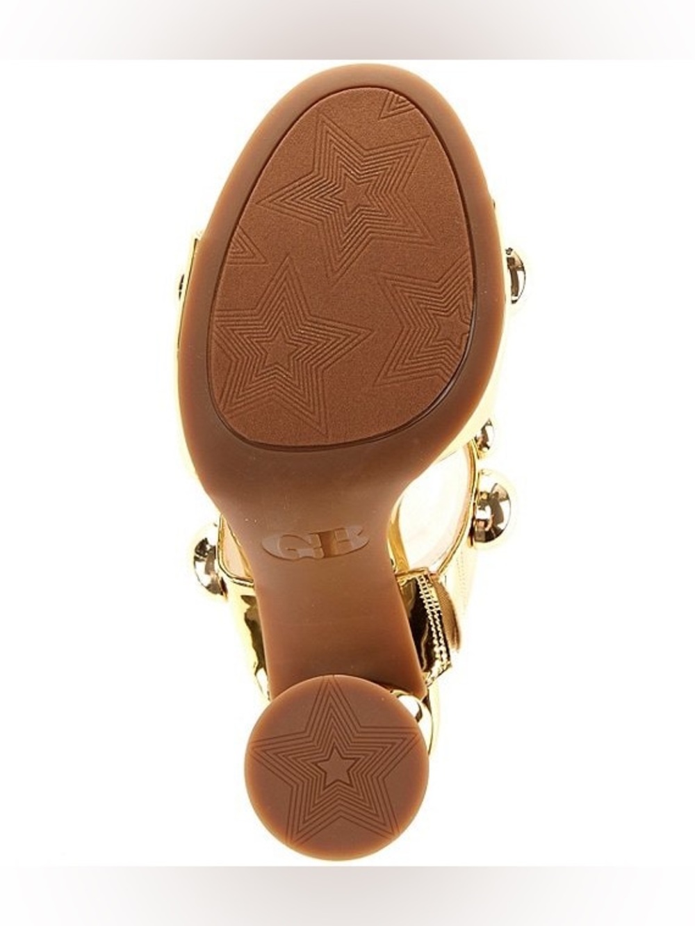 GB Newsflash Metallic Ornament Dress Slide Sandals – Gold – Size 8.5 – NWT - Picture 9 of 10
